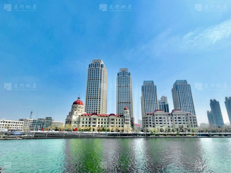 海河沿线旺海国际  写字楼出租 400平米毛坯 津塔 茂业 _1