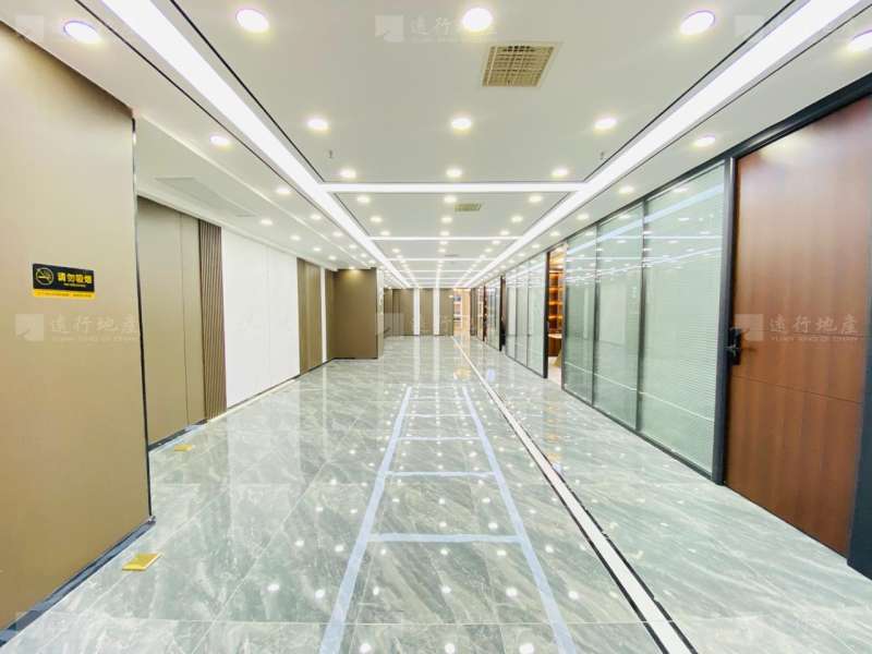 河西地标 地铁上建 湘江财富金融中心 正对电梯 全新装修_12