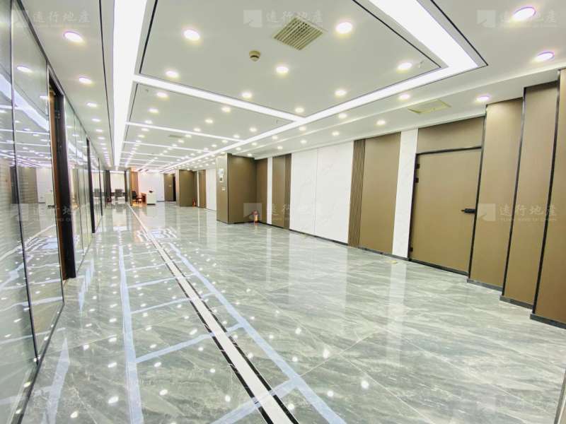 河西地标 地铁上建 湘江财富金融中心 正对电梯 全新装修_11