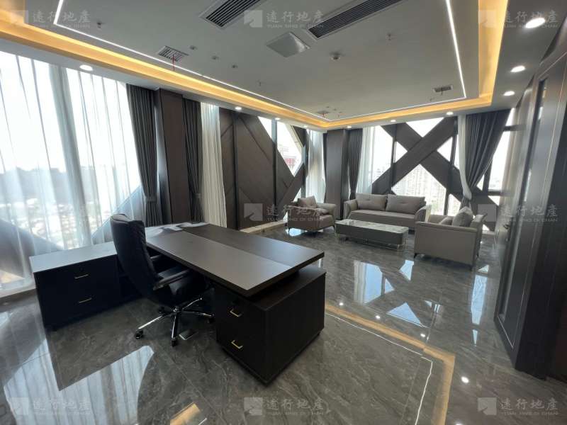 上海湾新出豪装476平丨大气前台丨豪华老板室丨带厨房适合接待_2