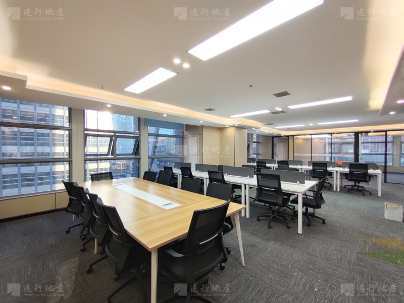 科技五路 摩尔中心220平 双面采光3间大办公室 精装带家具_9