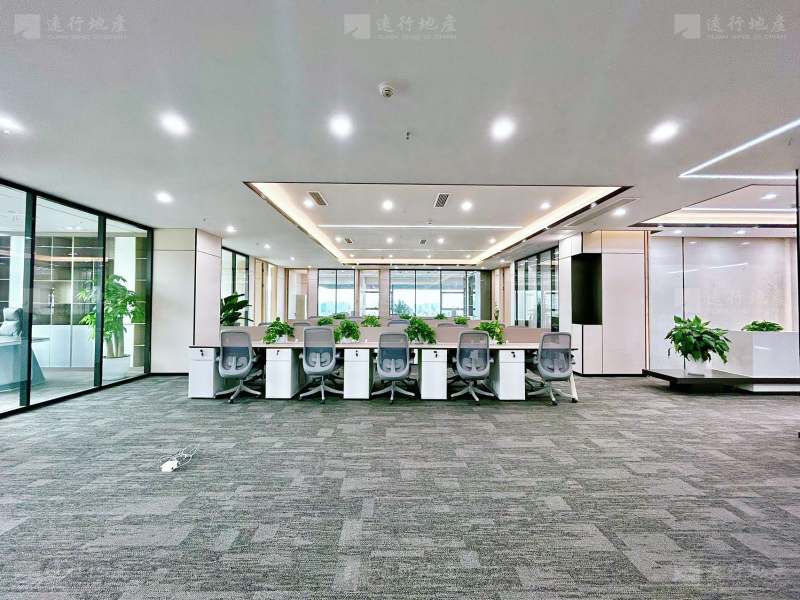 无加时费丨华府国际610平 超大办公室 双面采光 精装带家具_4