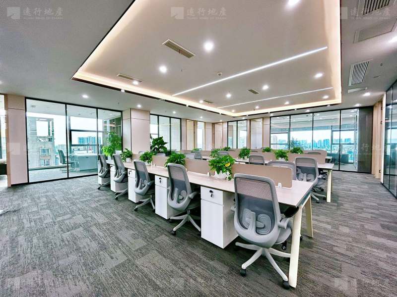 无加时费丨华府国际610平 超大办公室 双面采光 精装带家具_6