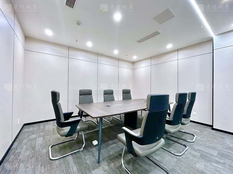 无加时费丨华府国际610平 超大办公室 双面采光 精装带家具_1