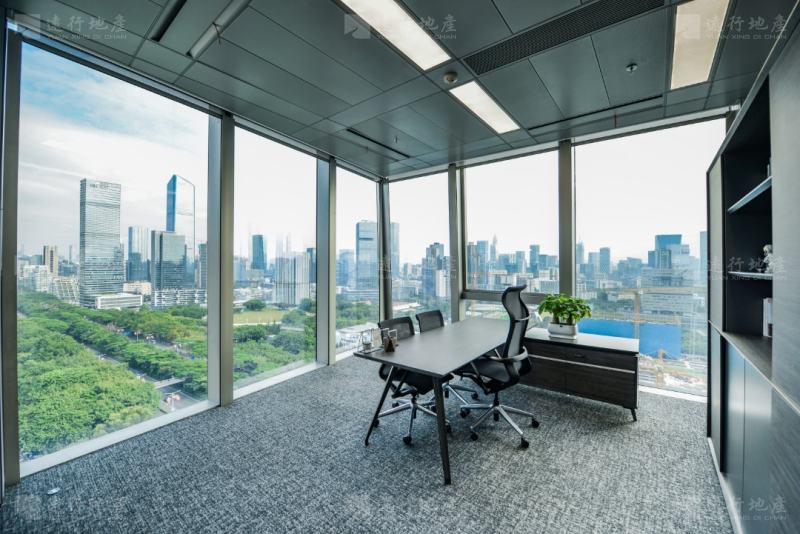 出租！汉京金融中心  精装带家具  超美落地窗深大风景！！！_9