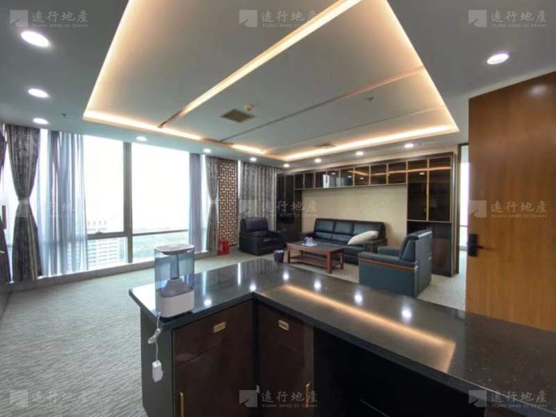东三环沿线丨安联大厦500平米丨对电梯户型丨全套家具！_5