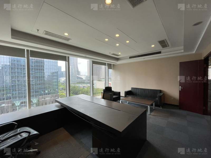 万银国际精装500平办公室丨家具全带丨正对电梯丨随时可看_8