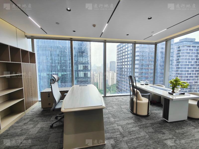 玻璃幕墙采光 24年新式装修 全新的一面全新的办公室 性价比_2