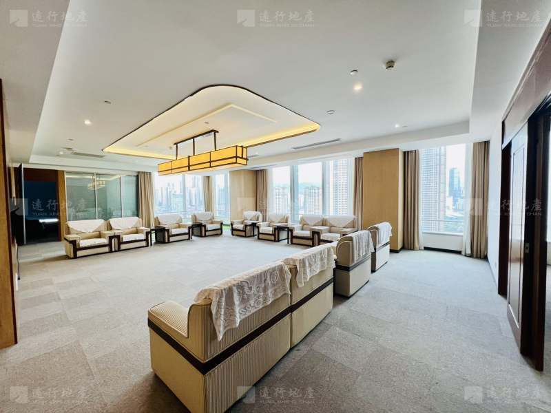 中式装修丨东方希望天祥广场1100平 超大老板间 精装带家具_8