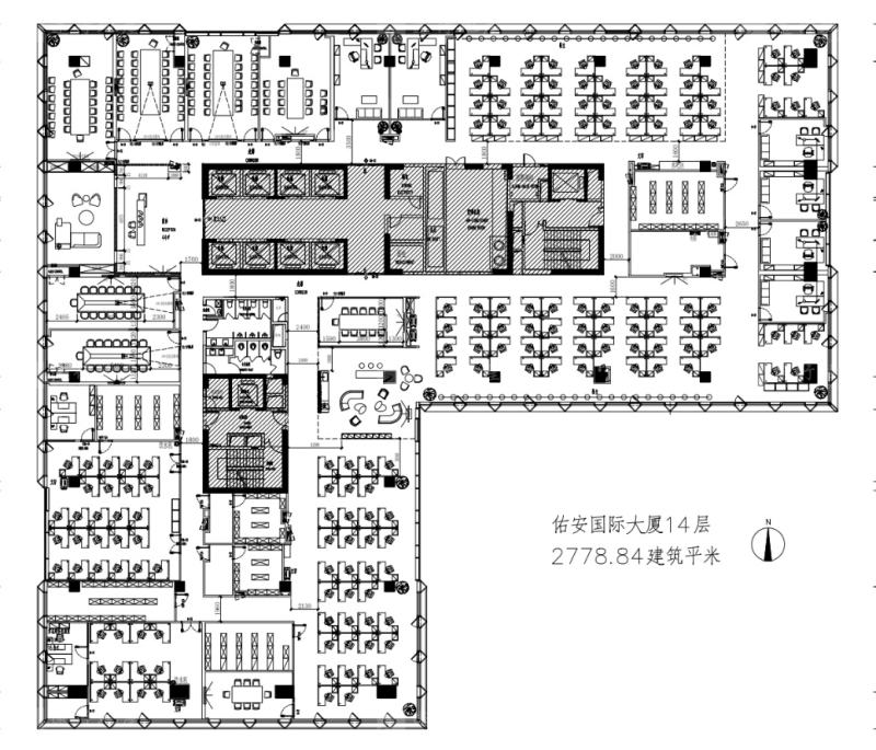 佑安国际大厦新出整层丨精装修带全套家具丨地铁50米_8