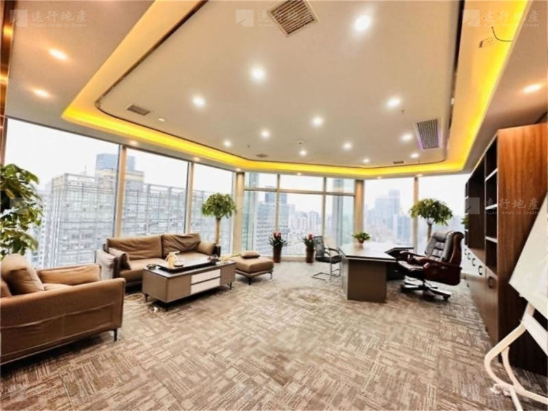 中海广场 独立半层 豪华装修带家具 高端写字楼 CBD国贸_3