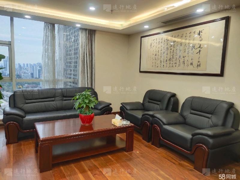 重庆南岸区国瑞中心写字楼精装修带家具坐北朝南正对电梯口_5