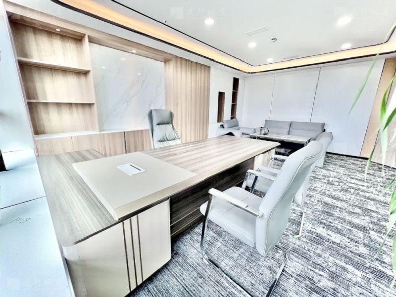办公室出租丨高层精装修带家具拎包入住地铁直达户型方正_4
