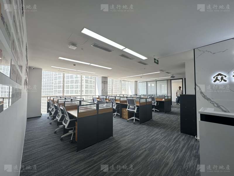 新城时代大厦精装275平办公室丨家具全带丨双面采光丨随时看_1