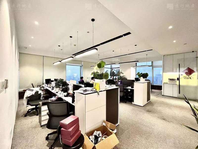 新城时代大厦精装600平办公室丨家具全带丨超高采光丨随时可看_4