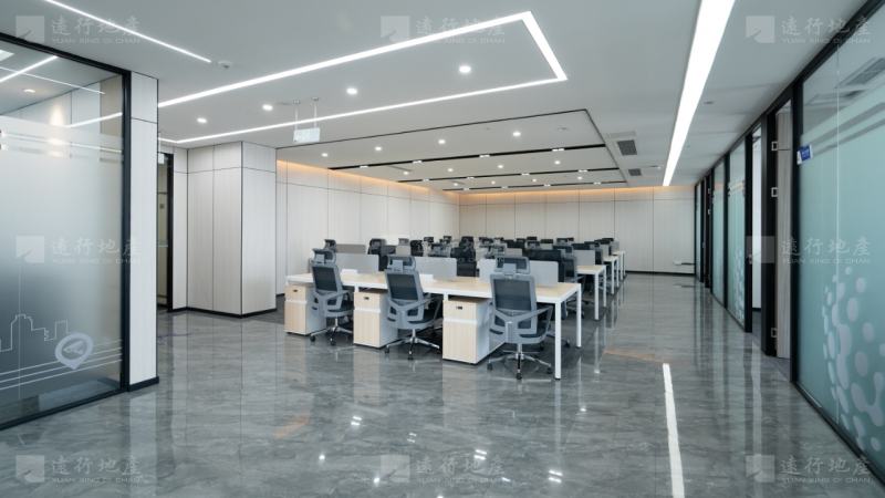 新出开发商特价丨银泰中心1000平 超大老板间 精装带家具 _5