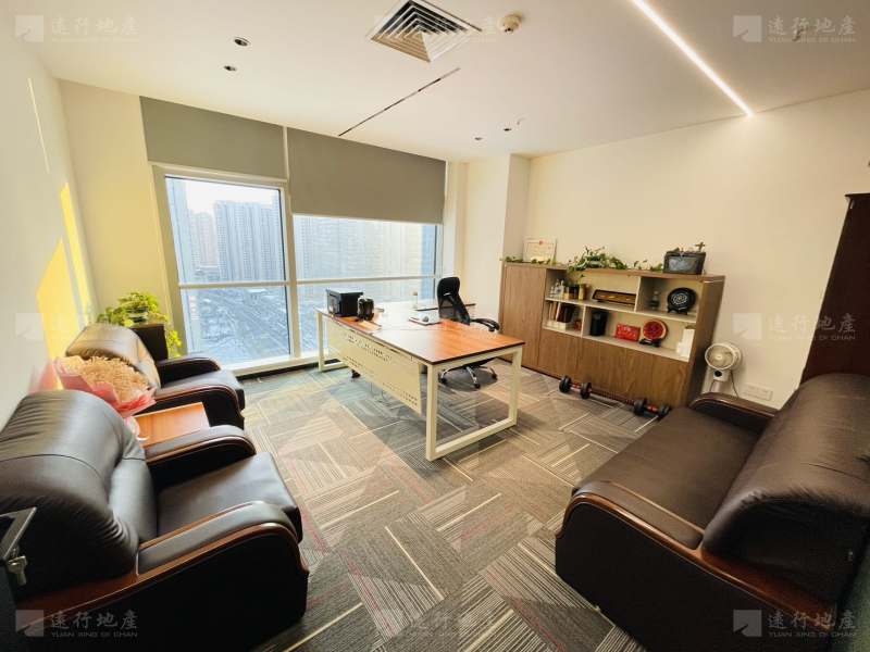湘江财富金融中心600平核心CBD，高端办公室，精装拎包入住_9
