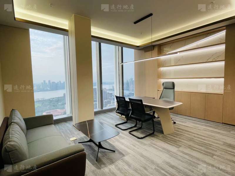 一线江景 靠近电梯口 得房率超高 办公室设施齐全_2