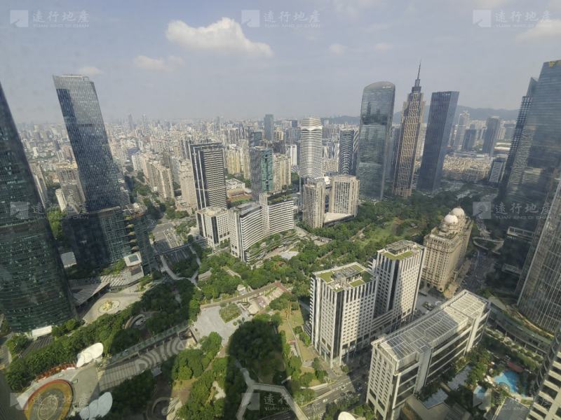 珠江新城 环球都会广场 正对电梯口 高区视野_11