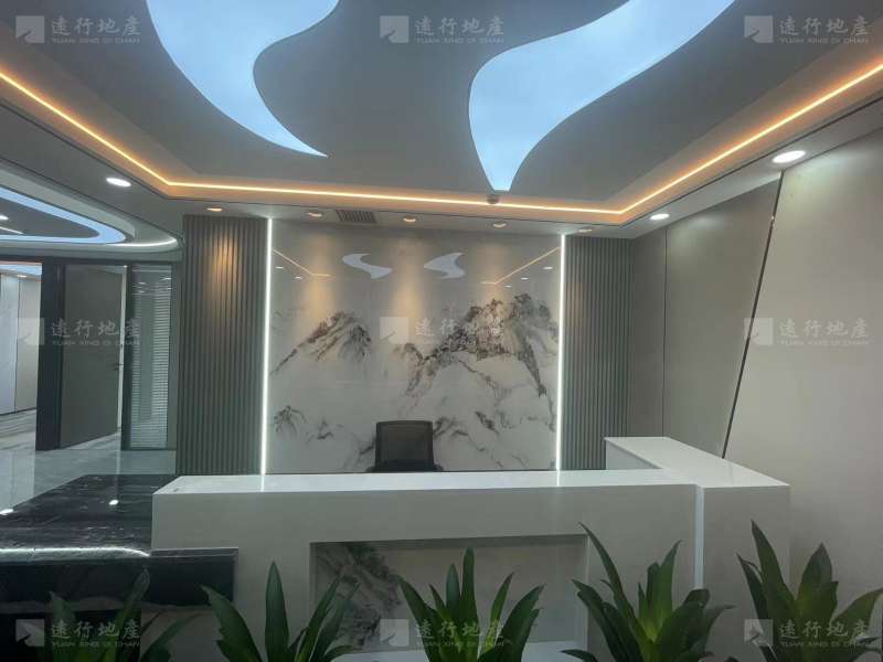 江景写字楼，万达广场380平高端办公室，精装拎包入住_9