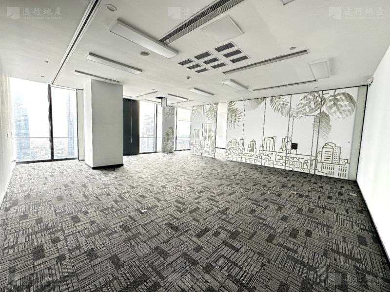 琶洲西区丨TCl大厦丨精装修正对电梯口24小时空调办公室_10