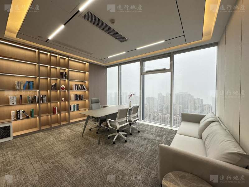 华业发展中心 精装修带家具 正对电梯 户型方正 企业接待办公_5