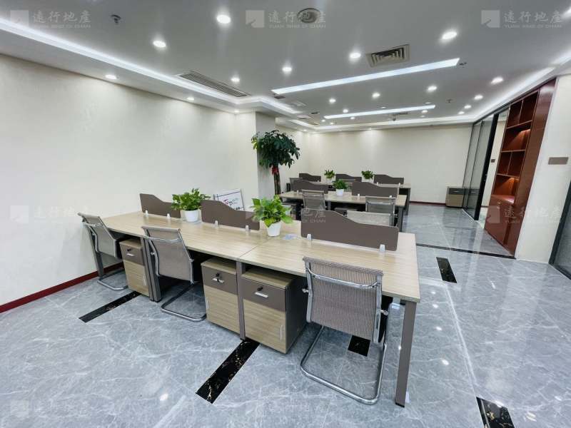 蓝湾国际广场 精装办公室家具齐全200平视野好_4