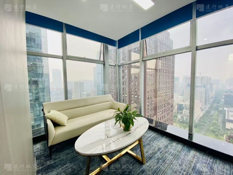 阳光新业中心420平精装现房艺术风装修正对电梯口!_8