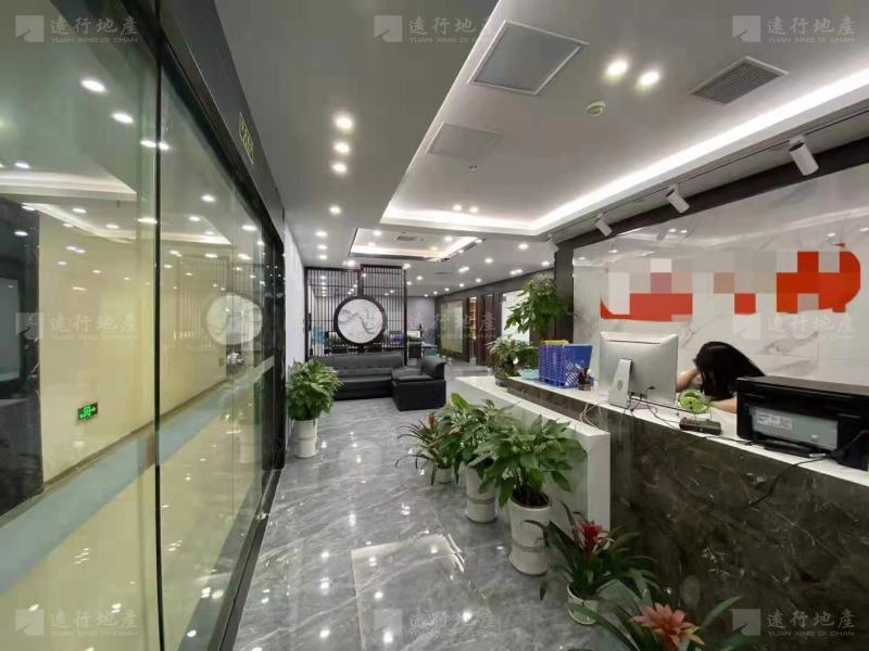 汉港中心495平 正对电梯口 精装带家具 拎包办公_3