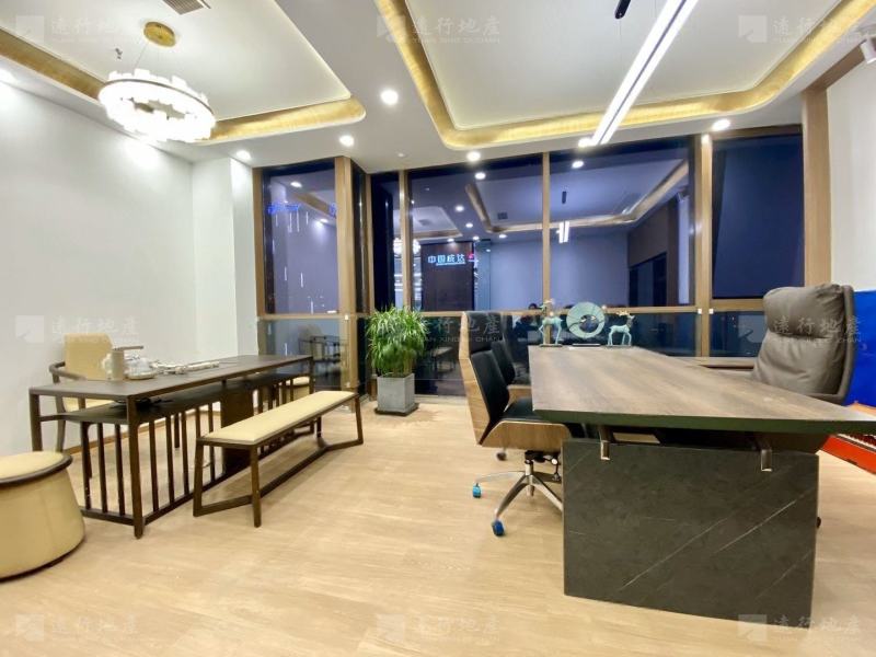 苏宁环球国际中心 甲级纯写 精装修带家具 拎包办公_4
