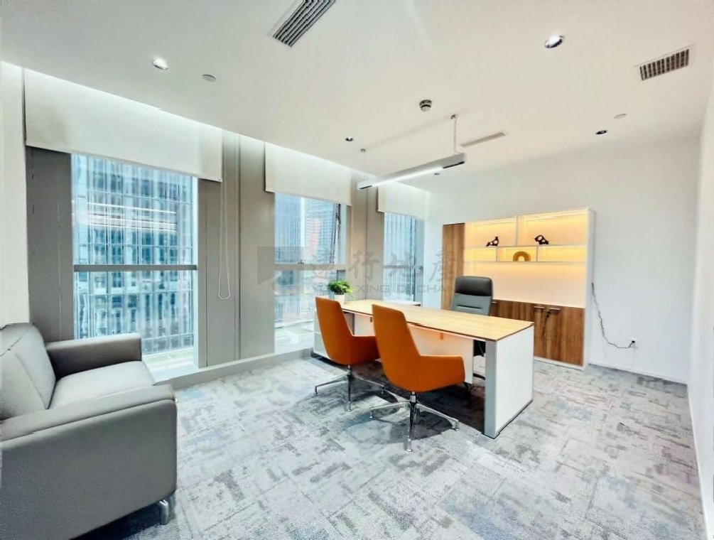 超甲写字楼博瑞大厦新出办公室300平米正对电梯高区视野好_4