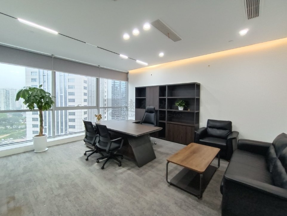 300平米方正办公室丨4隔间30工位全套家具配齐_5